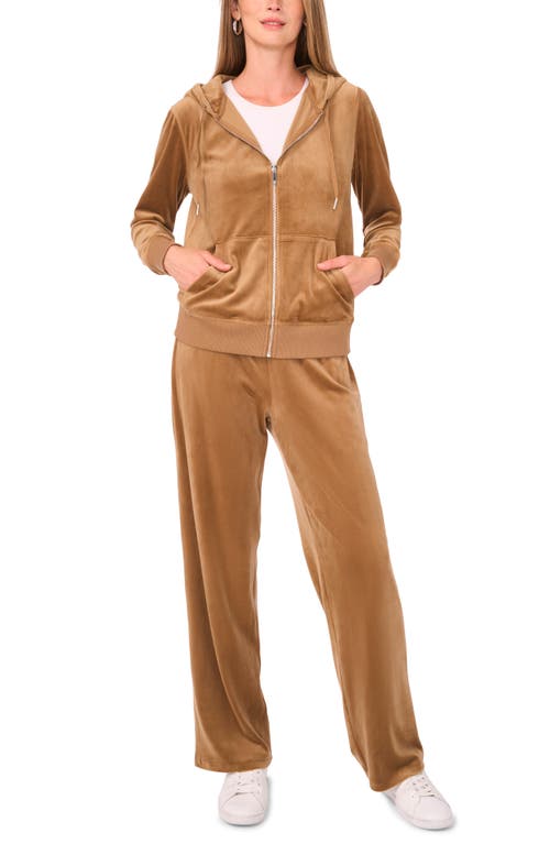Vince Camuto Straight Leg Drawstring Pants In Brown