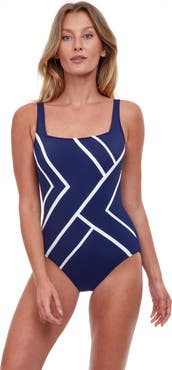 Gottex Mirage Square Neck One Piece Swimsuit