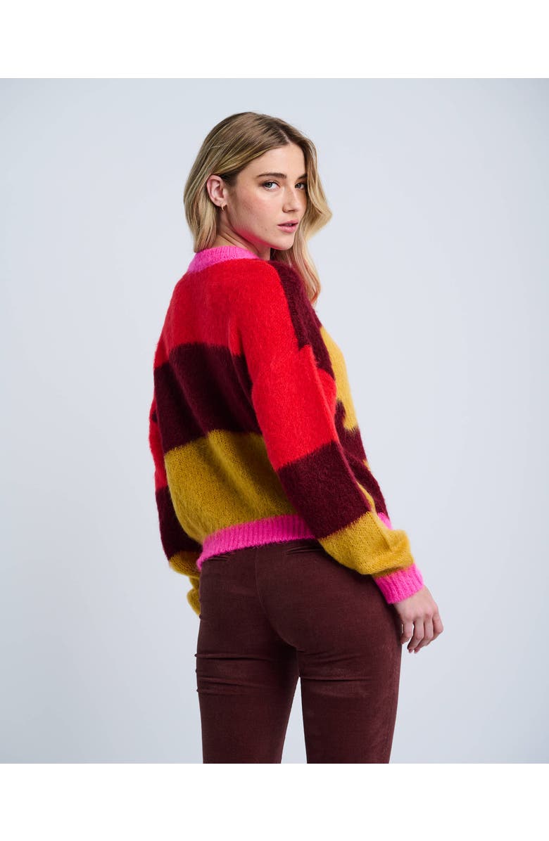 Lisa Todd Puzzled Italian Sweater, Alternate, color, Multi Puzzle