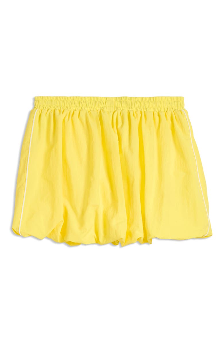 T7 Bubble Hem Miniskirt, Alternate, color, LEMON MERINGUE