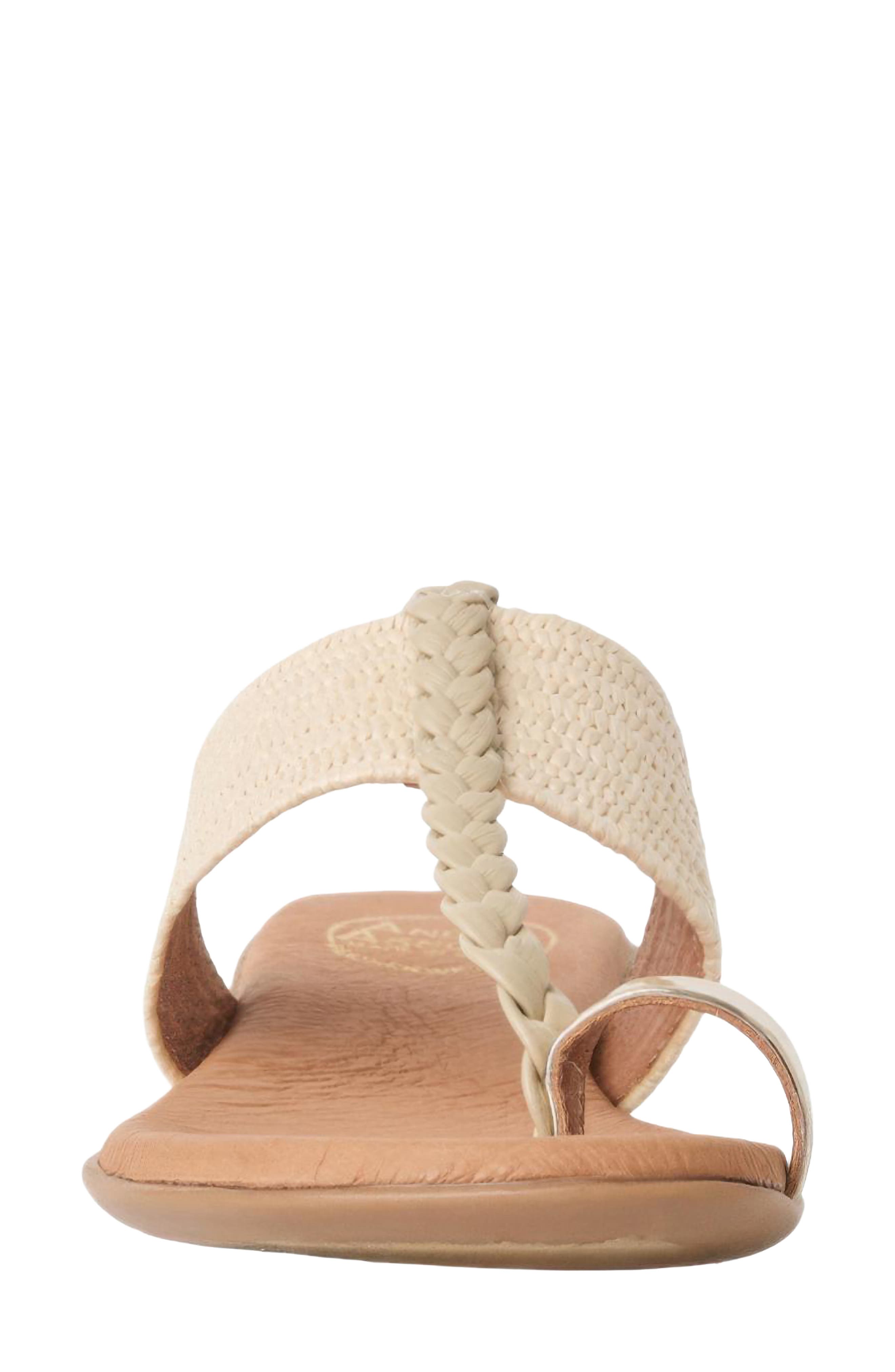 André Assous Neo Toe Loop Sandal, Alternate, color, Natural Raffia