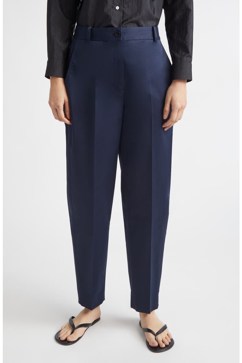 Astor Cotton Stretch Twill Tapered Leg Pants, Main, color, NAVY