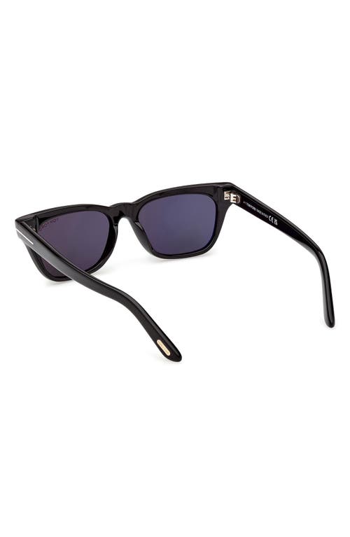 Tom Ford Penn 53mm Rectangular Sunglasses In Black
