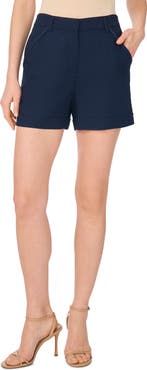 1.STATE Embroidered High Waist Shorts