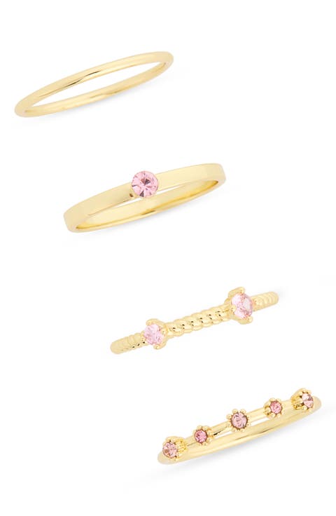 Textured Stackable Ring Set