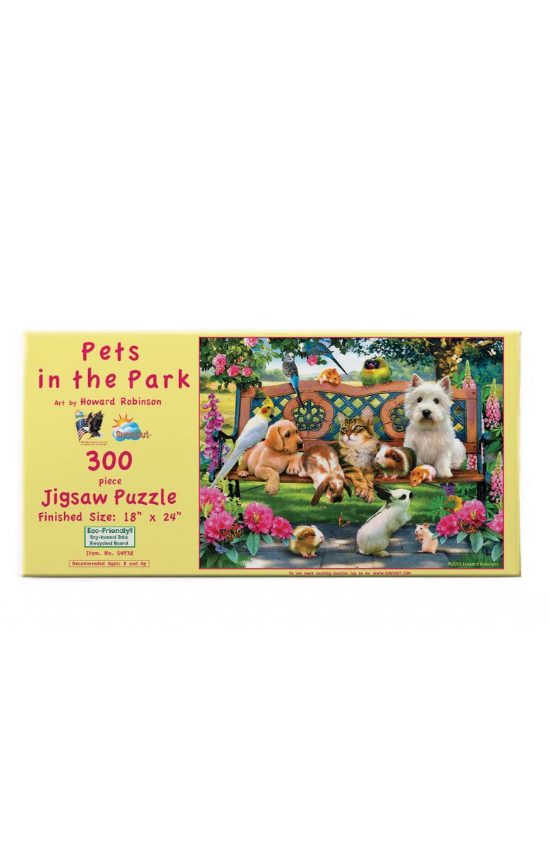 Sunsout Pets in the Park 300 piece Jigsaw Puzzle for Adults, Alternate, color, Multicolor