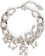 OFF WHITE Women's Piercing Arrow Chain Bracelet