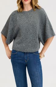 Sam Edelman Short Sleeve Cape Sweater