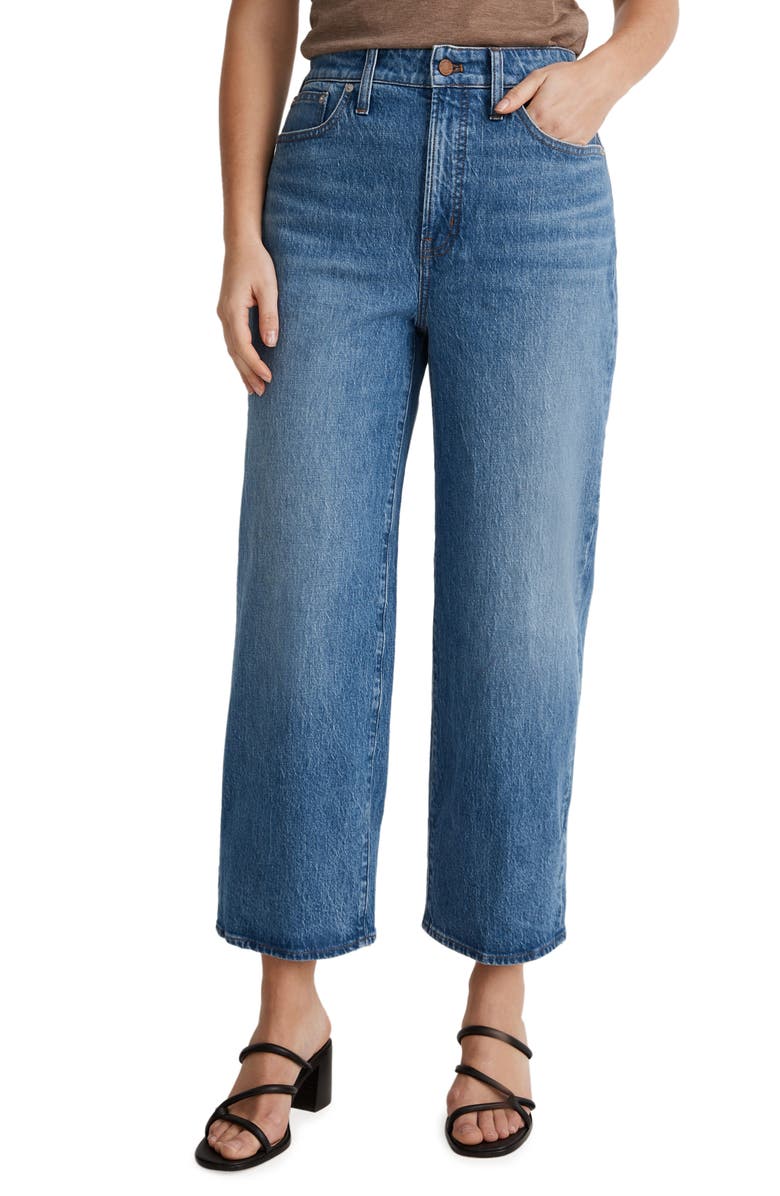 Madewell The Curvy Perfect Vintage Wide Leg Crop Jeans, Main, color, 