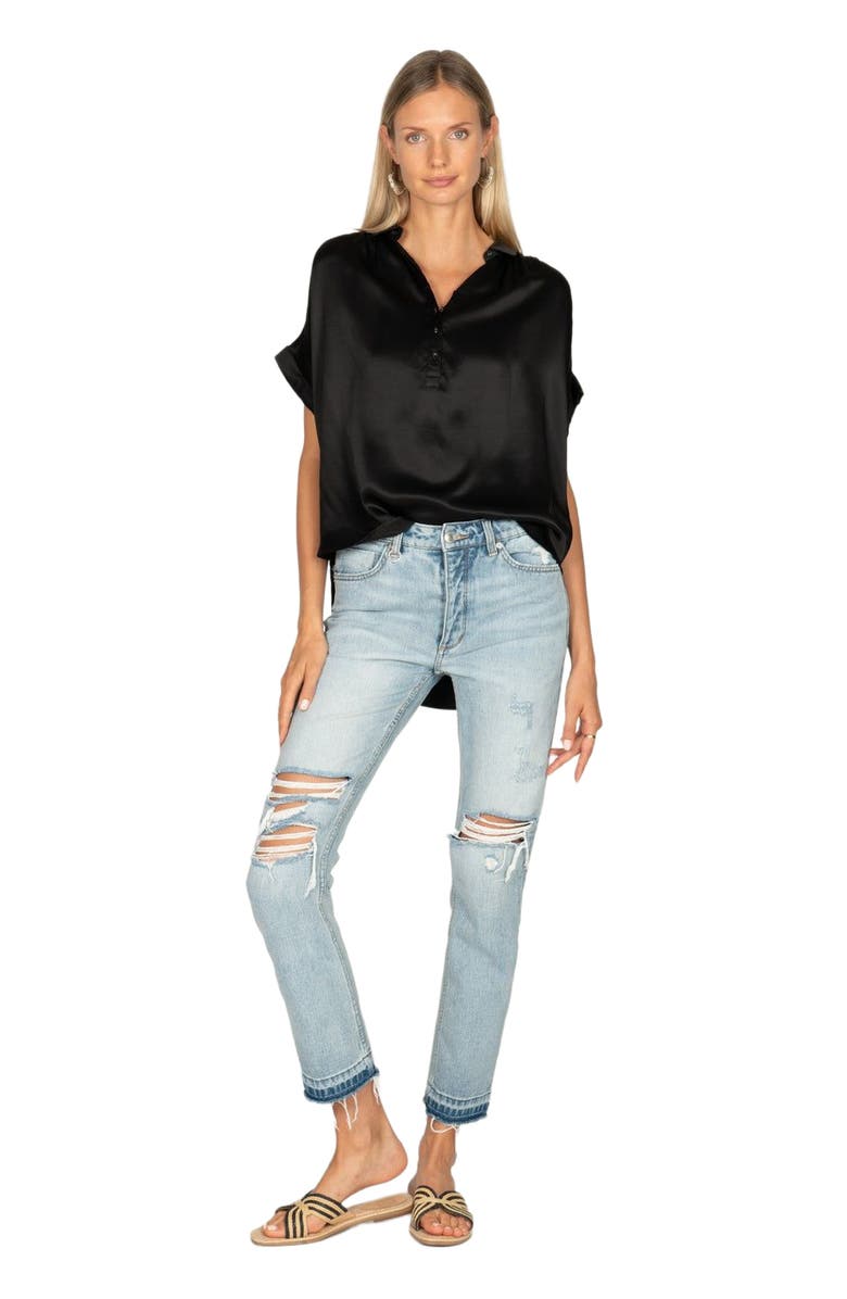 SECRET MISSION Peggy Silk Blouse, Main, color,