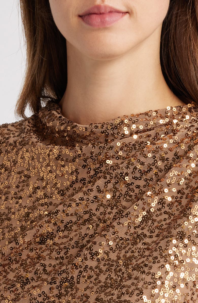 Anne Klein Sequin Sleeveless Midi Dress, Alternate, color,