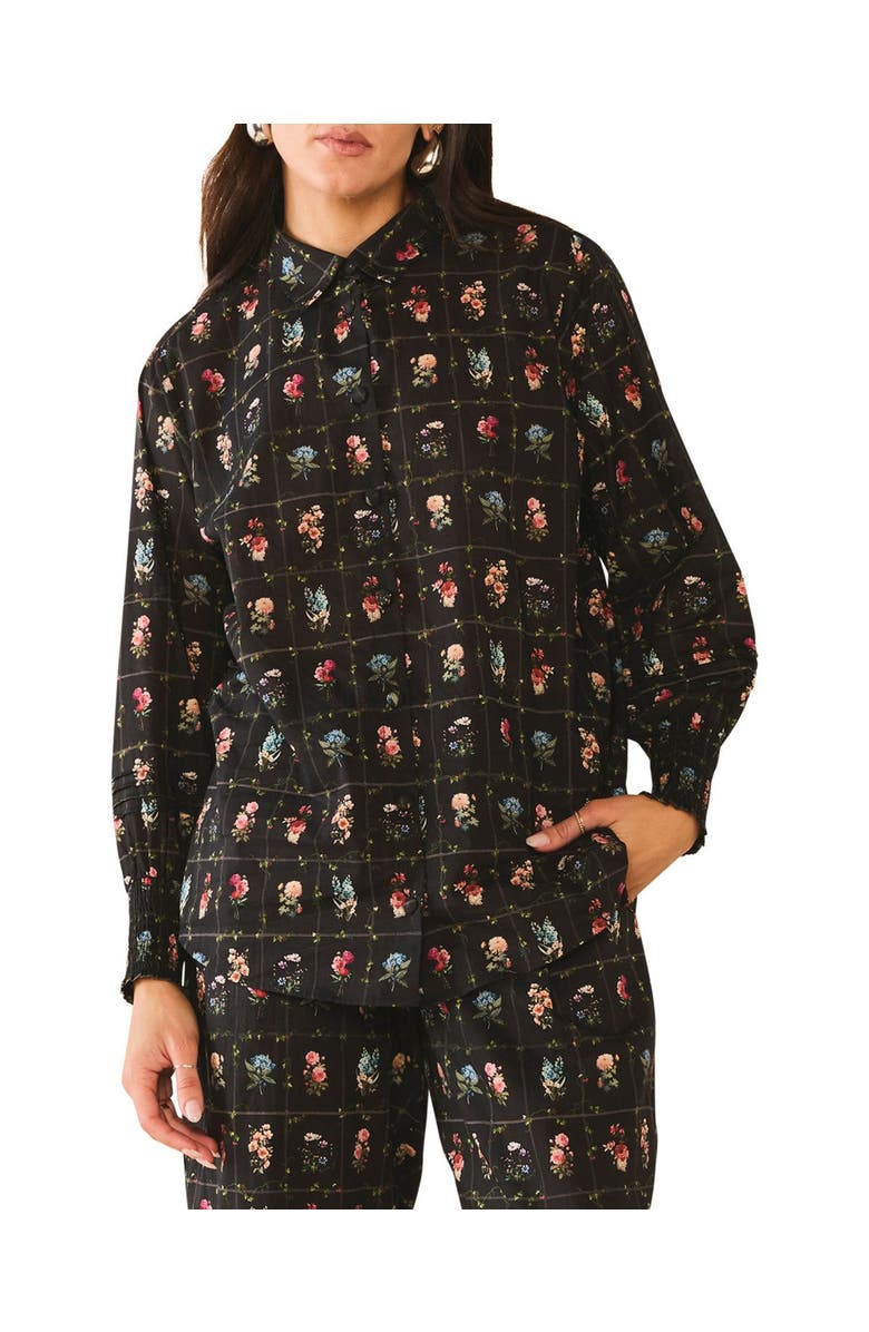 Eddy Katie Button Down, Main, color, Florence Black Floral