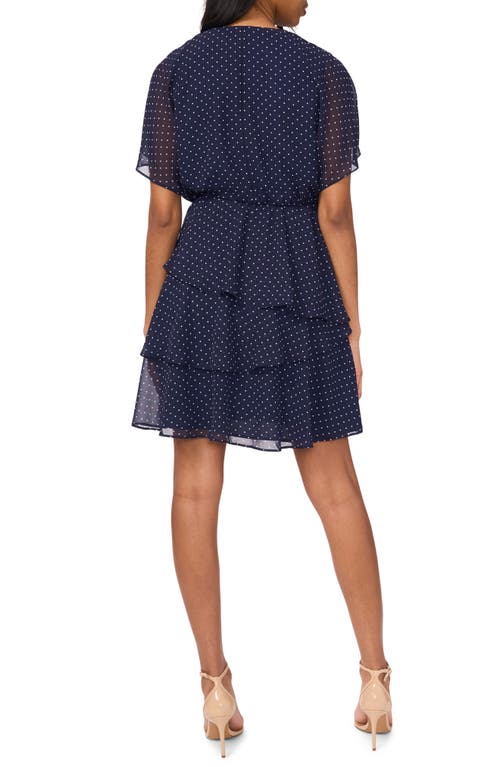 HALOGEN HALOGEN® DOLMAN SLEEVE TIERED DRESS