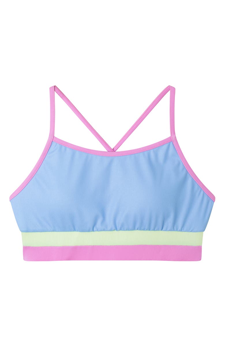 Andy & Evan Kids' Colorblock Rib Two-Piece Swimsuit, Alternate, color, 