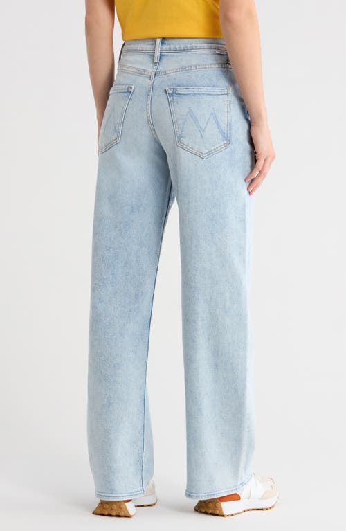 Mother The Spinner Wide Leg Jeans In Blue