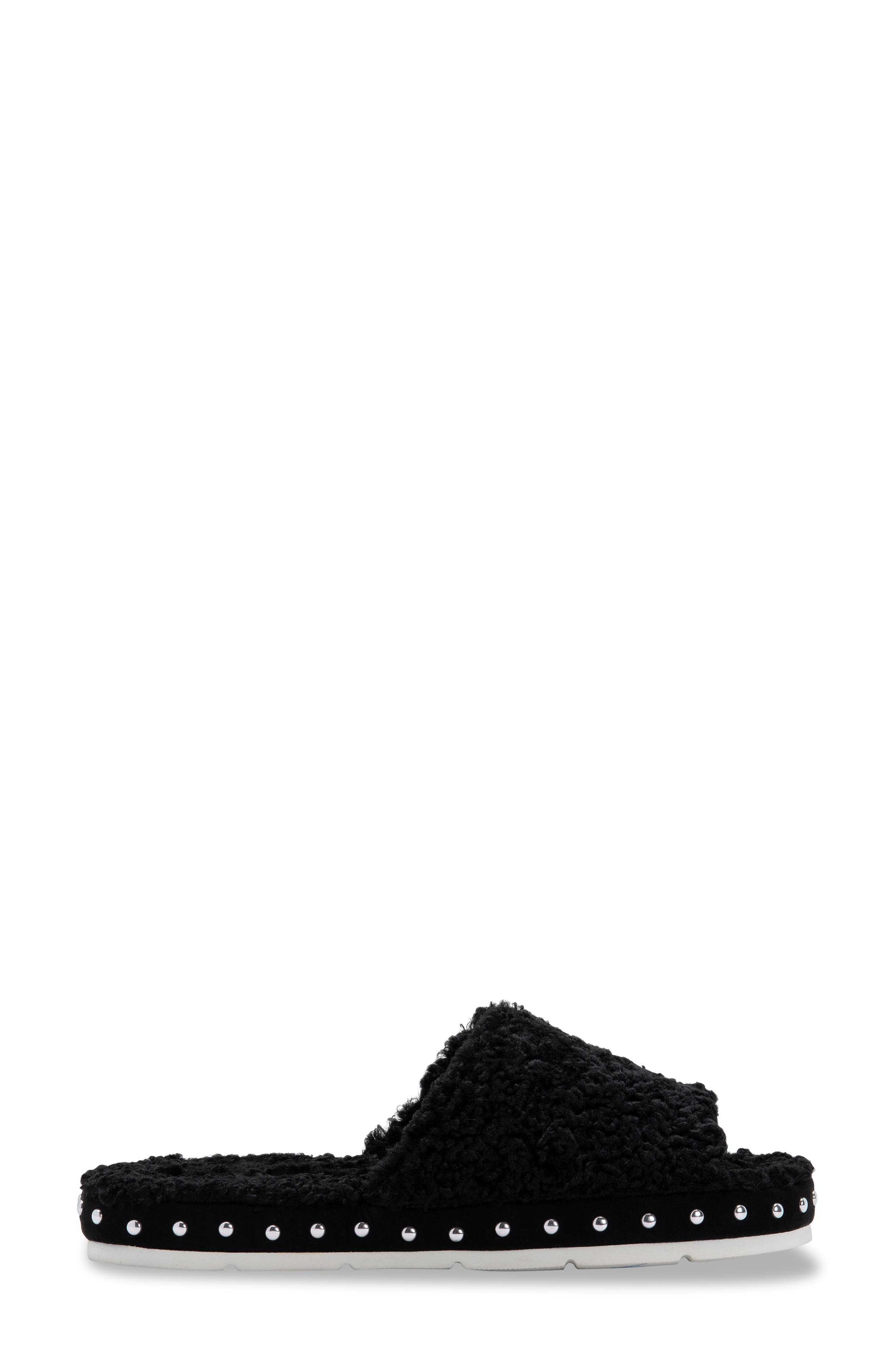 Dolce Vita Faux Fur Platform Slide Slipper, Alternate, color, 