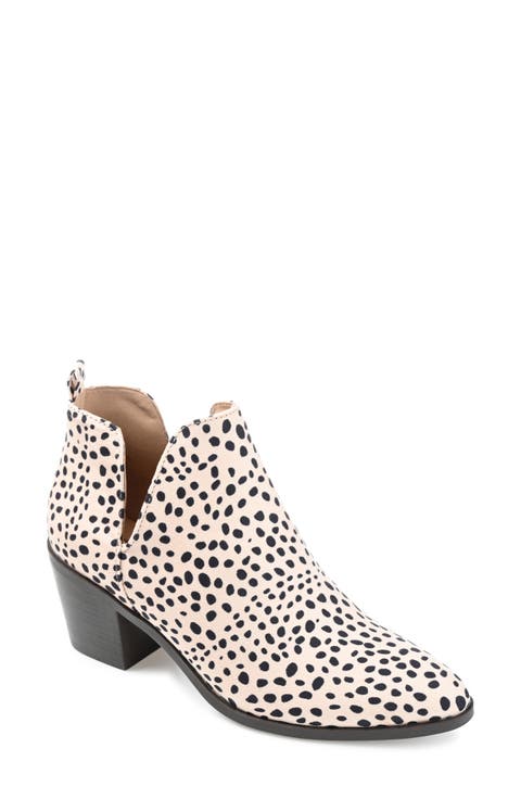 JOURNEE Lola Patterned Ankle Bootie (Women)
