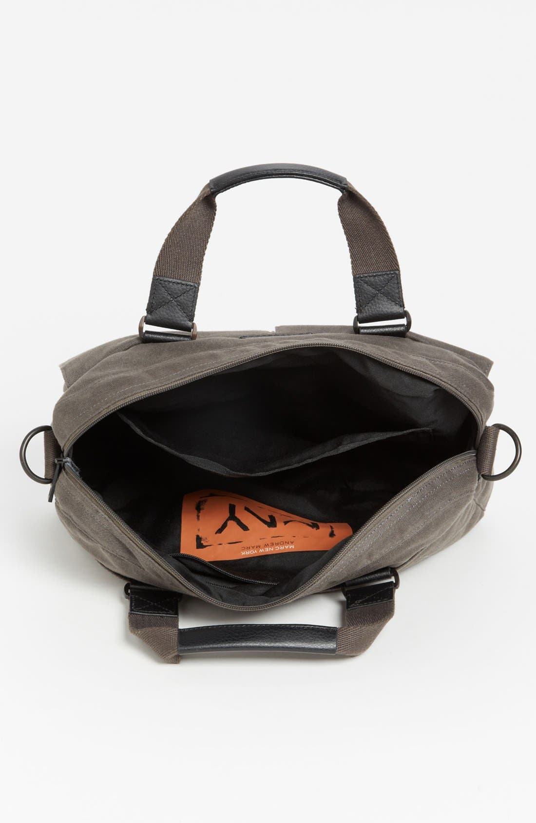 Andrew Marc 'Essex' Twill Briefcase, Alternate, color, CHARCOAL