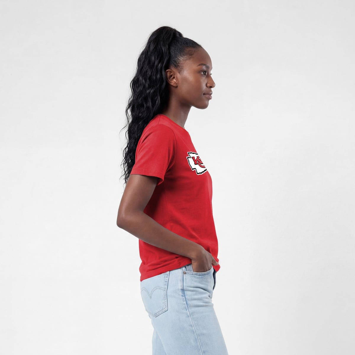 Champion Women's Champion Red Kansas City Chiefs Logo T-Shirt (Women ...