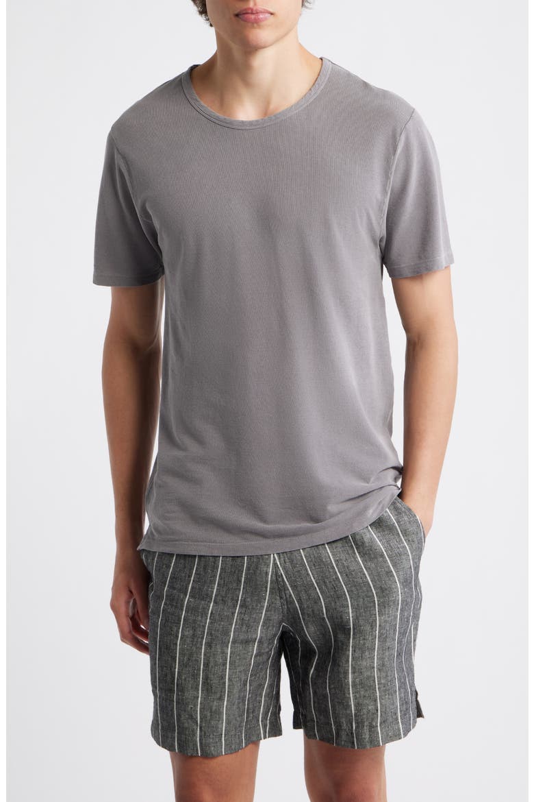 Organic Cotton Crewneck T-Shirt, Main, color, SILVER