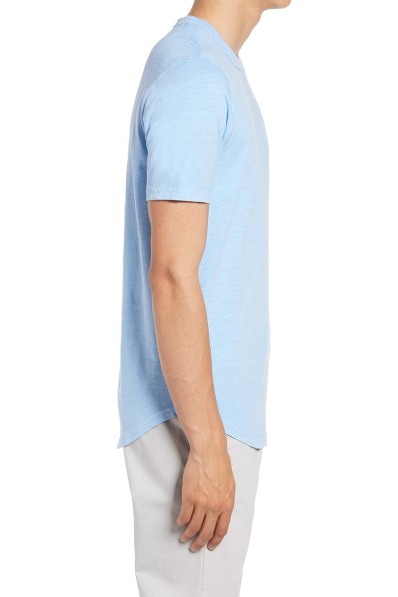 Sun Faded Slub Scallop Crew T-Shirt, Alternate, color, BLUE BELL