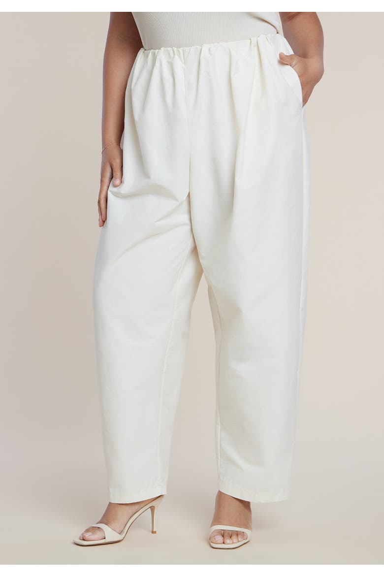 Cotton Blend Straight Leg Pant, Alternate, color, PAPYRUS