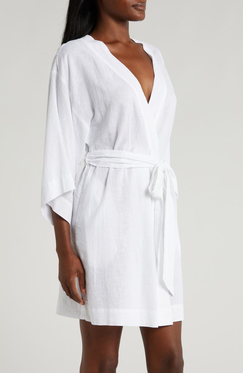 Nordstrom Vacation Linen Blend Robe, Alternate, color,