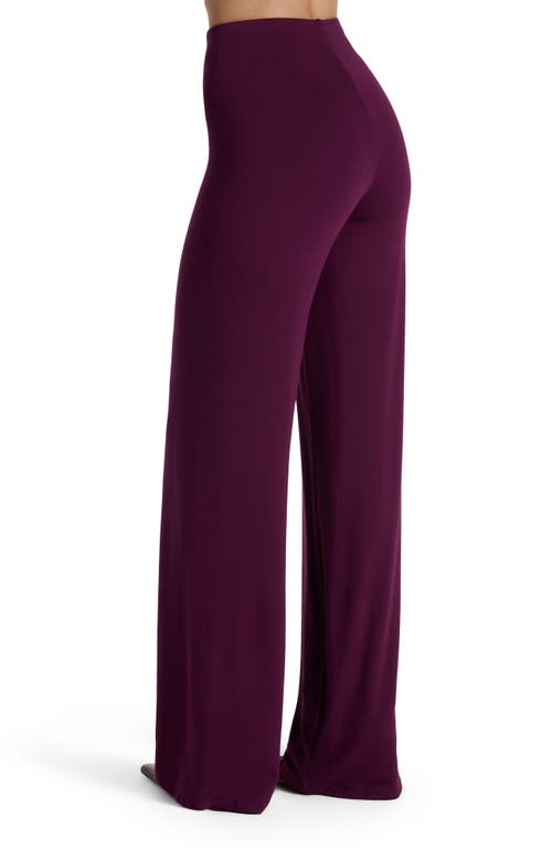 Naked Wardrobe Pull-on Wide Leg Pants In Purple