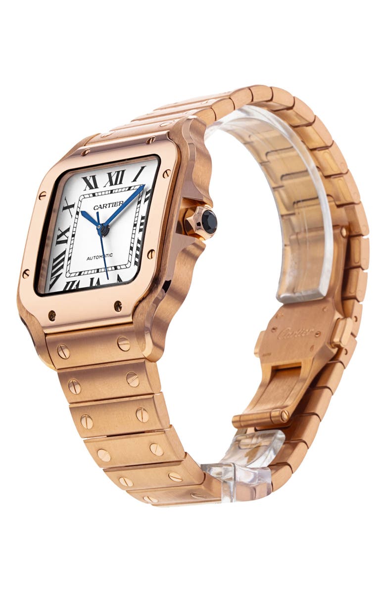 Watchfinder & Co. Cartier Preowned Santos de Cartier Bracelet Watch, 35mm, Alternate, color,