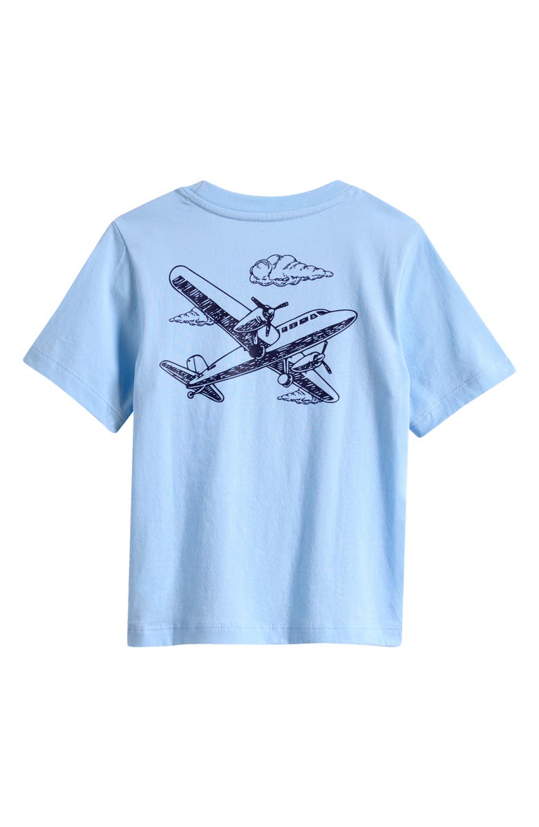 AMERICAN FIT Kids' Airplane Graphic T-Shirt, Alternate, color, Pastel Blue
