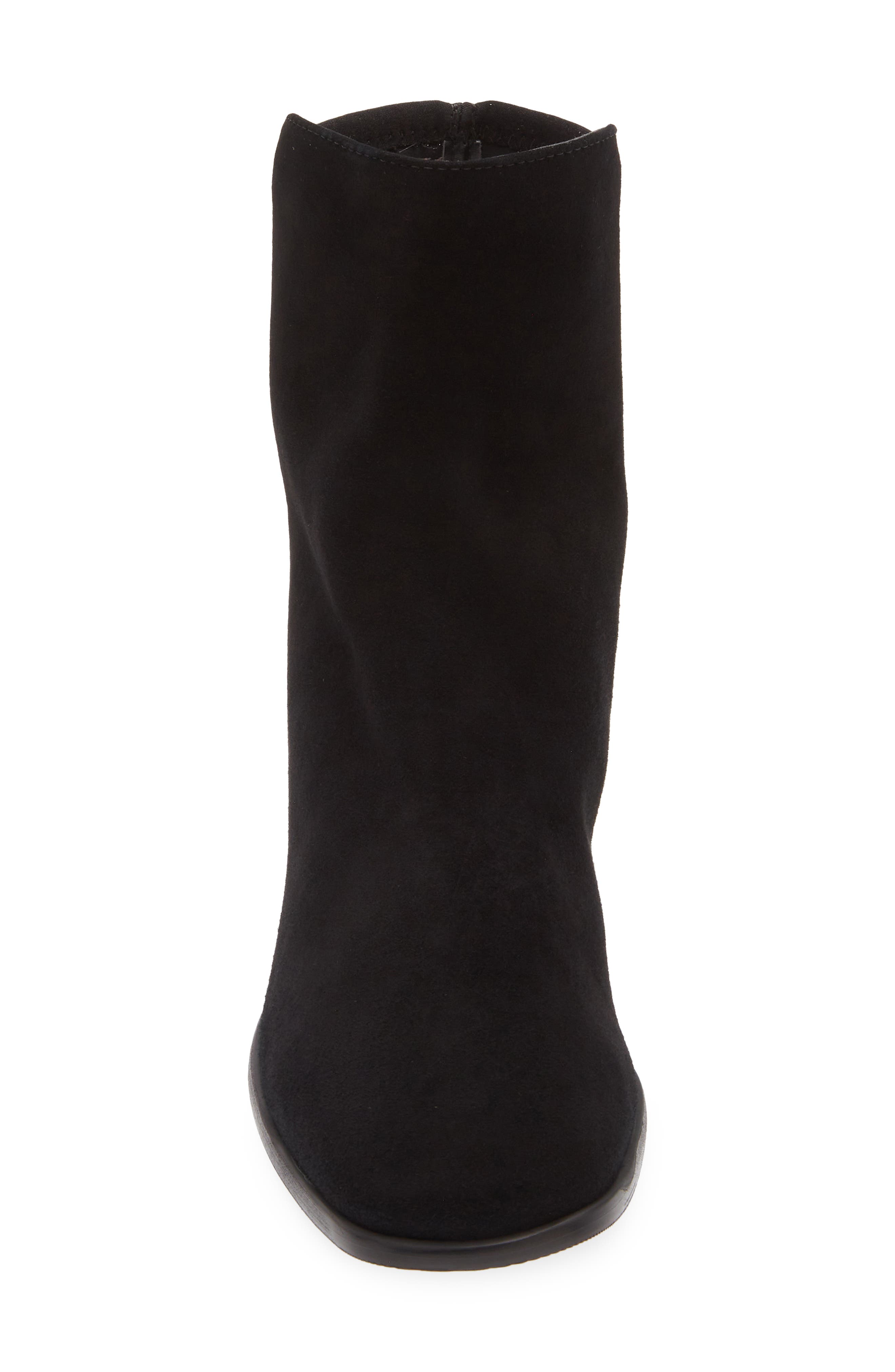 Stuart Weitzman City 45 Block Heel Bootie, Alternate, color, Black