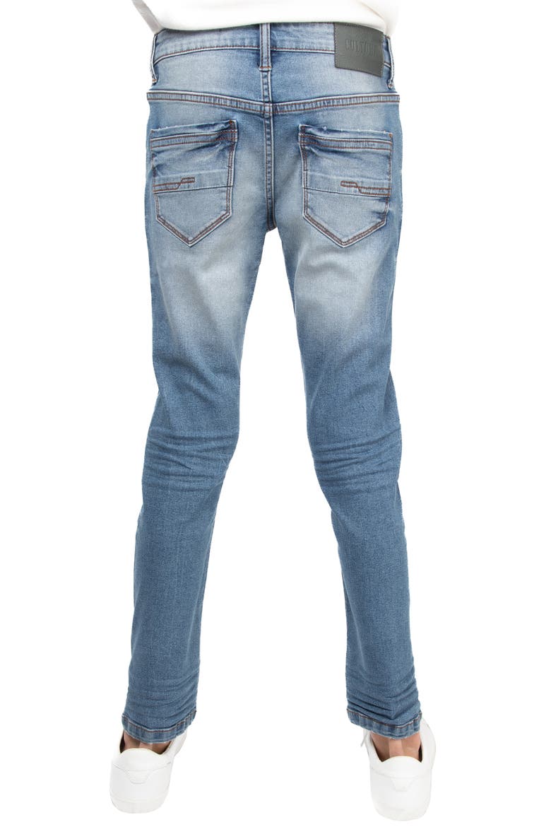 Kids' Cultura Stretch Straight Leg Jeans, Alternate, color, MED BLUE