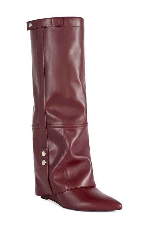 Railay Faux Leather Wedge Boot