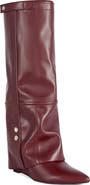 AZALEA WANG Railay Faux Leather Wedge Boot