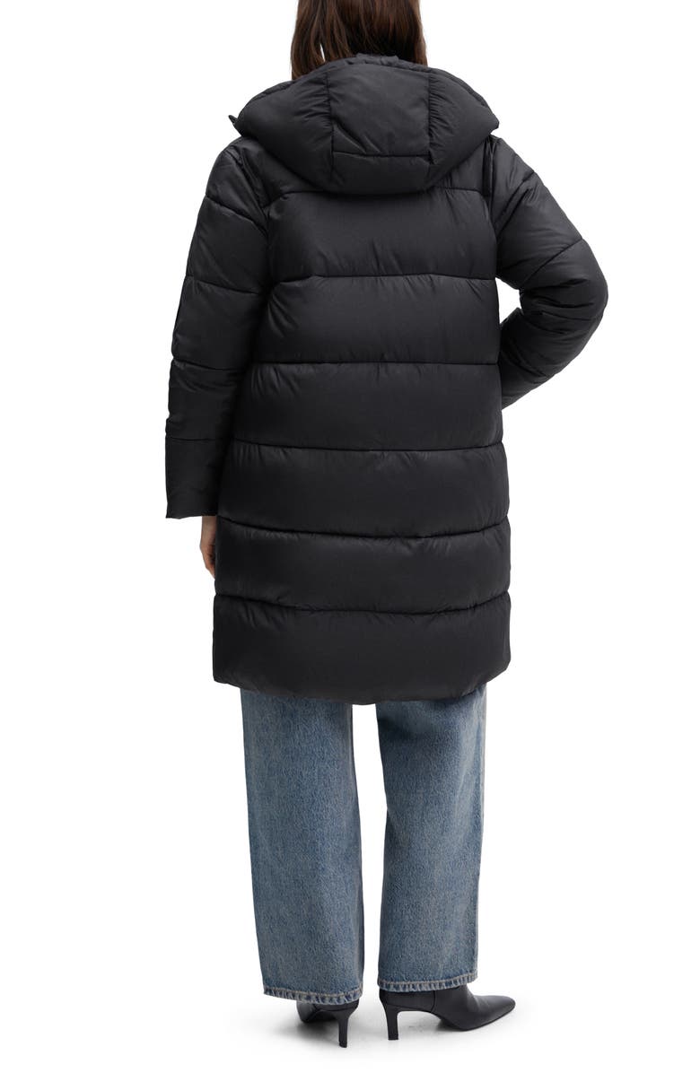 MANGO Hooded Quilted Coat, Alternate, color,