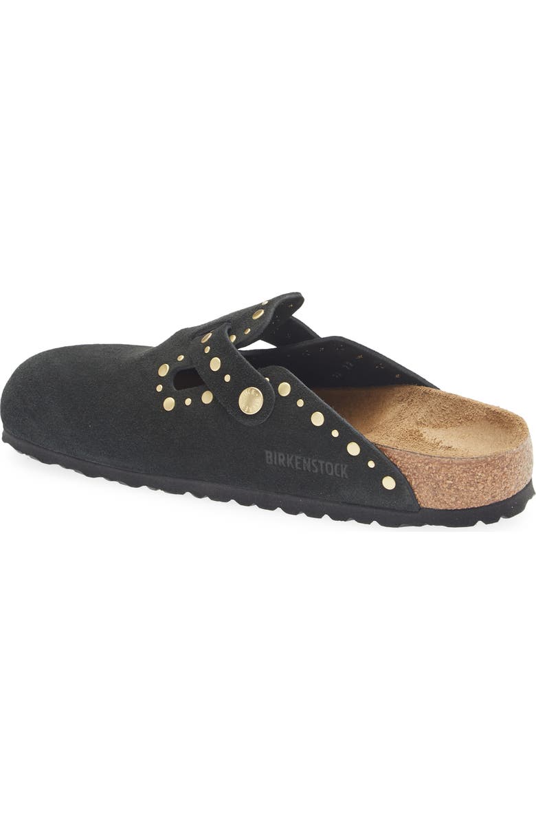 Birkenstock Boston Rivets Clog, Alternate, color, Black