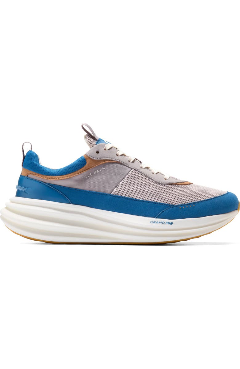 Cole Haan Øriginal Grand Quadstar Running Shoe, Alternate, color, Paloma / Dark Blue / Ivory