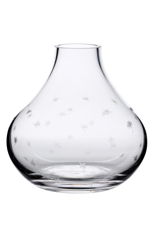 The Vintage List Crystal Vase In Transparent