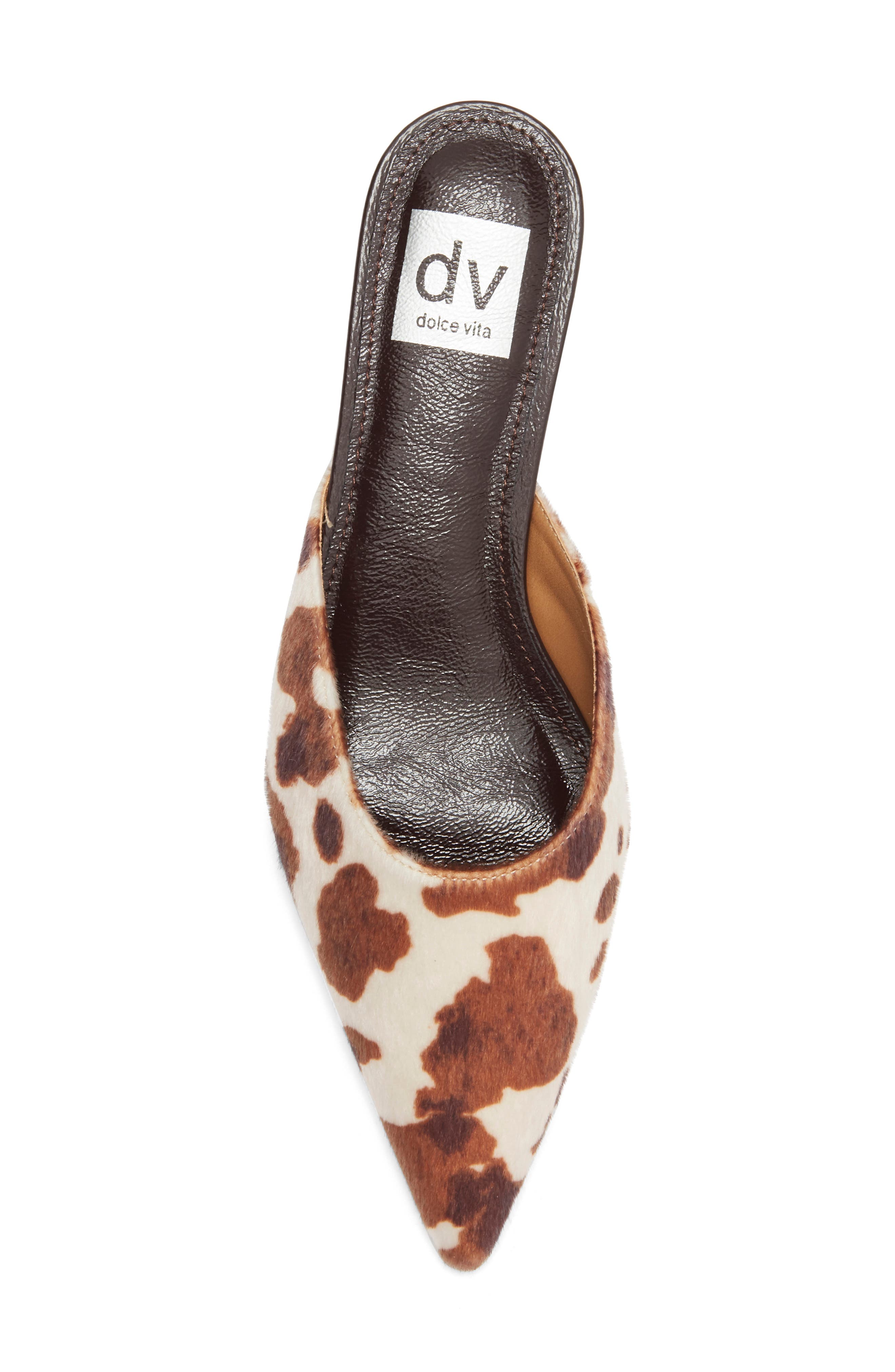 Pointed Toe Mule, Alternate, color, BROWN COW