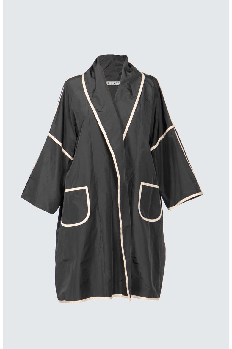 Seraph Memory Taffeta Duster, Alternate, color, Black