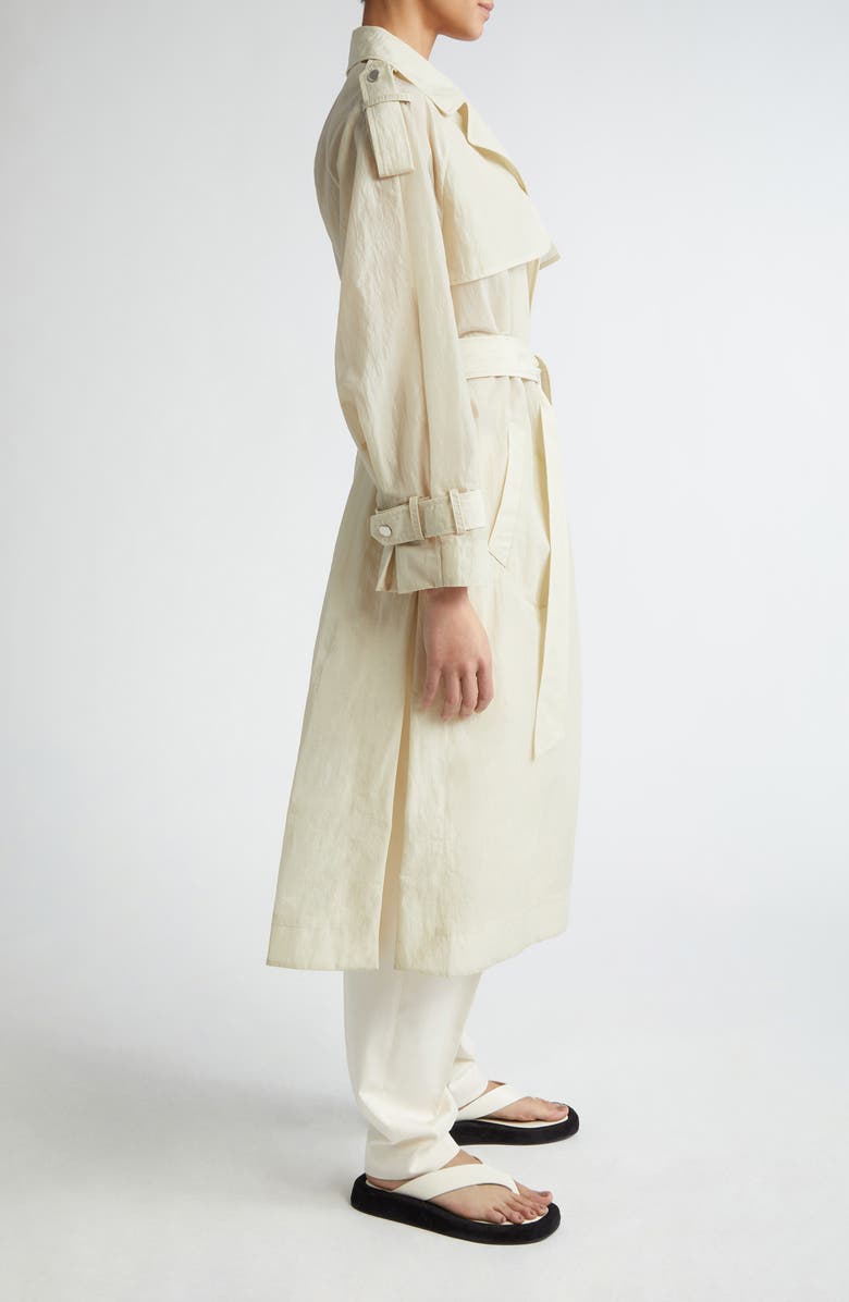 PARTOW Arizona Crinkled Nylon Trench Coat, Alternate, color,