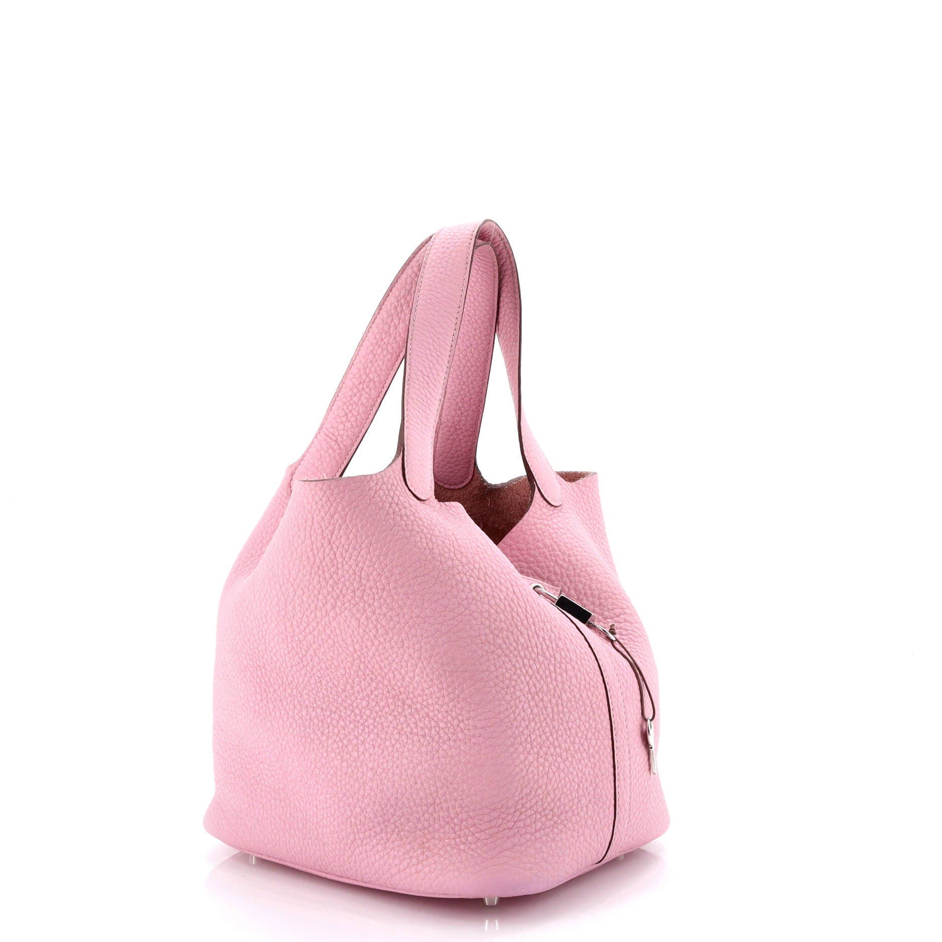 Pre-Owned Hermes Picotin Lock Bag Clemence MM, Alternate, color, Mauve Sylvestre