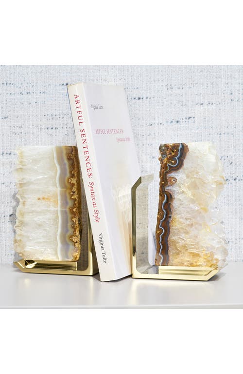Anna New York Fim Set Of 2 Bookends In Multi