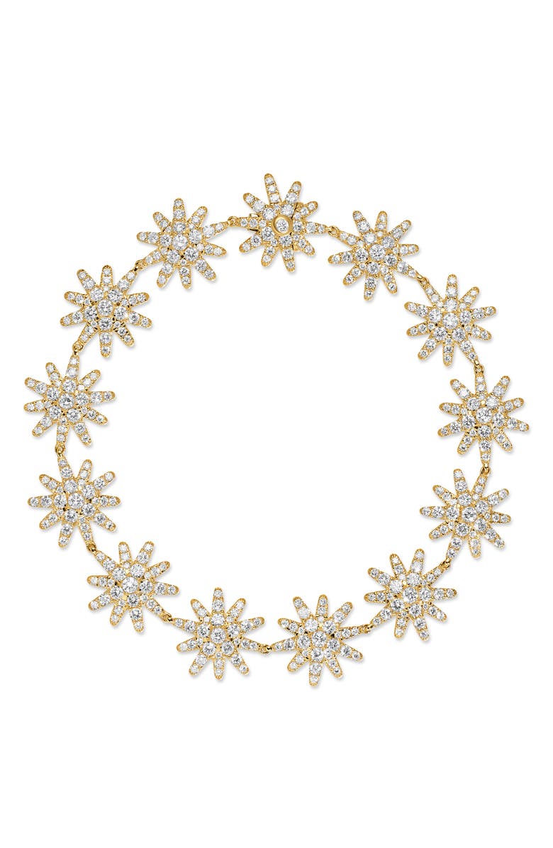 David Yurman Starburst Pavé Diamond Tennis Bracelet, Alternate, color, Gold