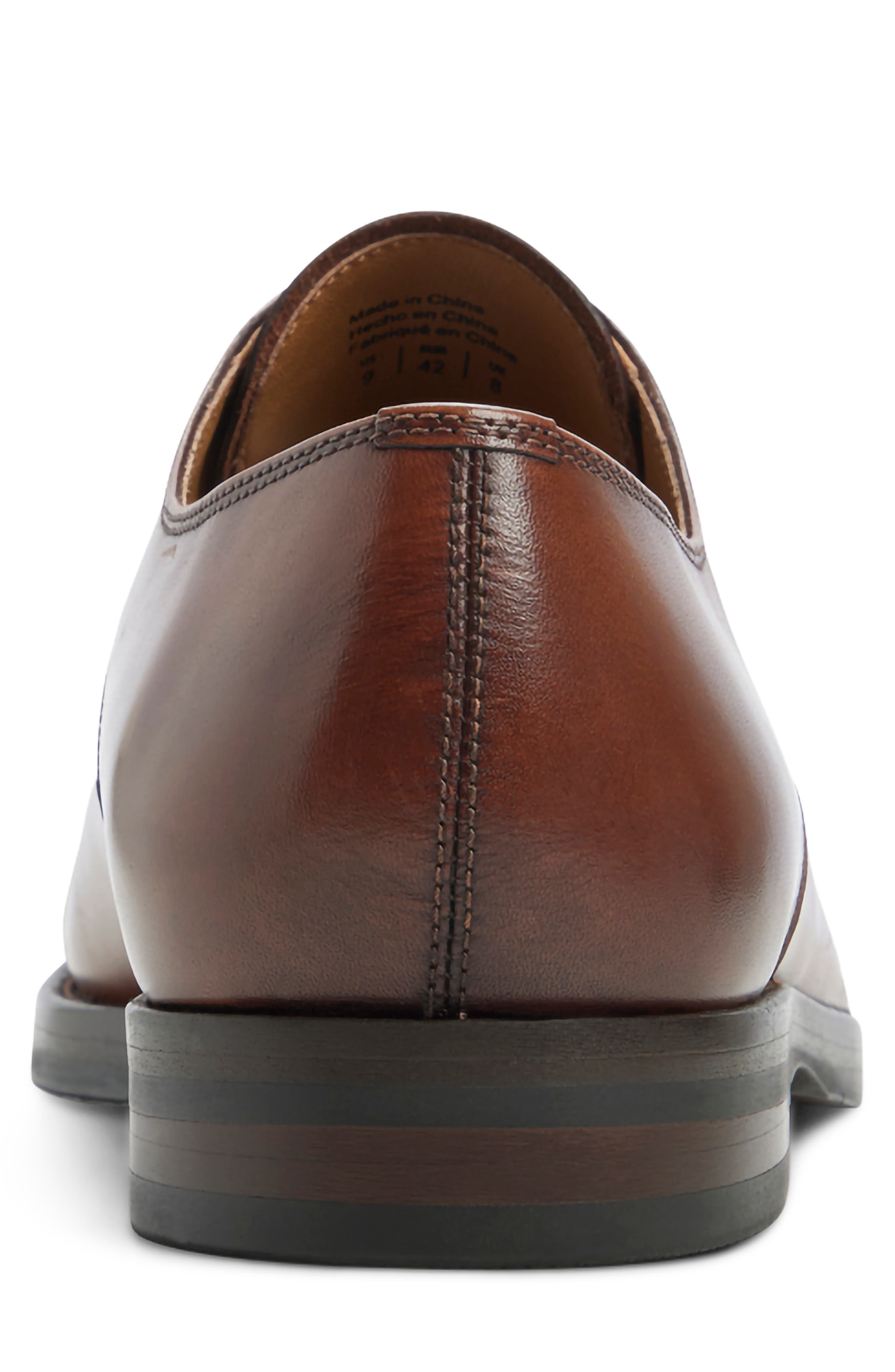 Clarkson Leather Cap Toe Derby, Alternate, color, TAN