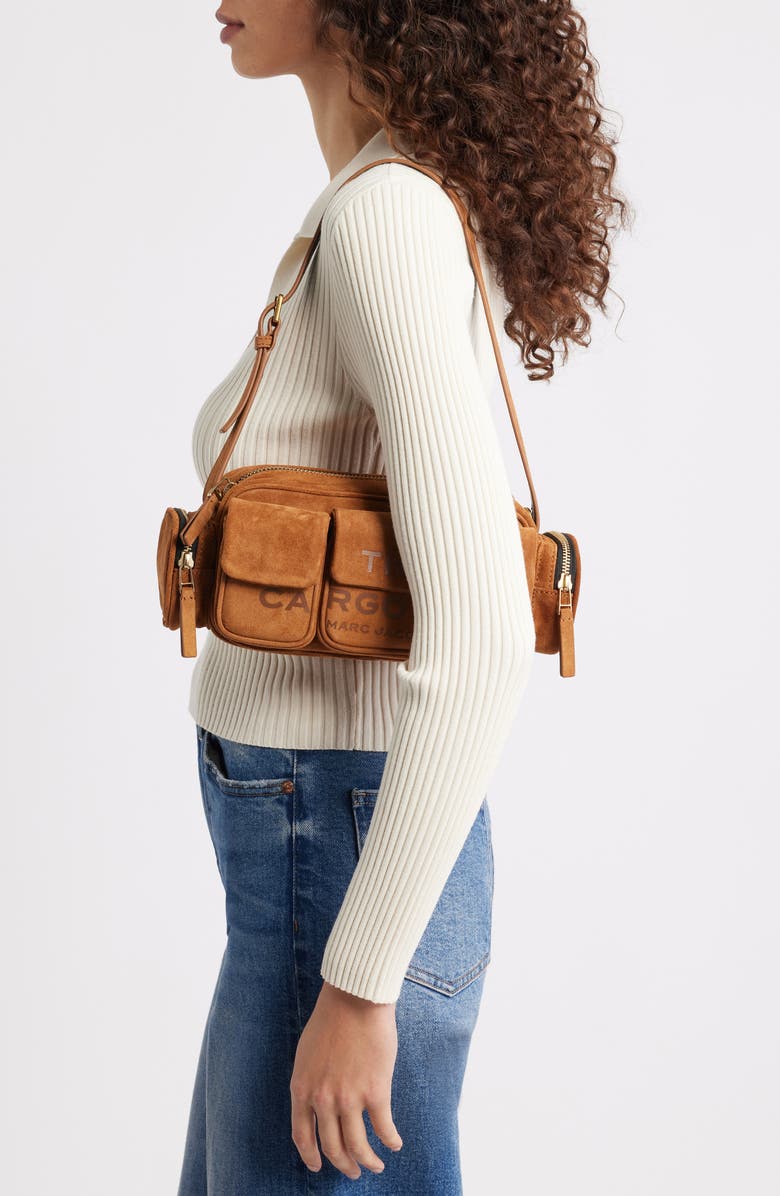 Marc Jacobs The Cargo Suede Shoulder Bag, Alternate, color,