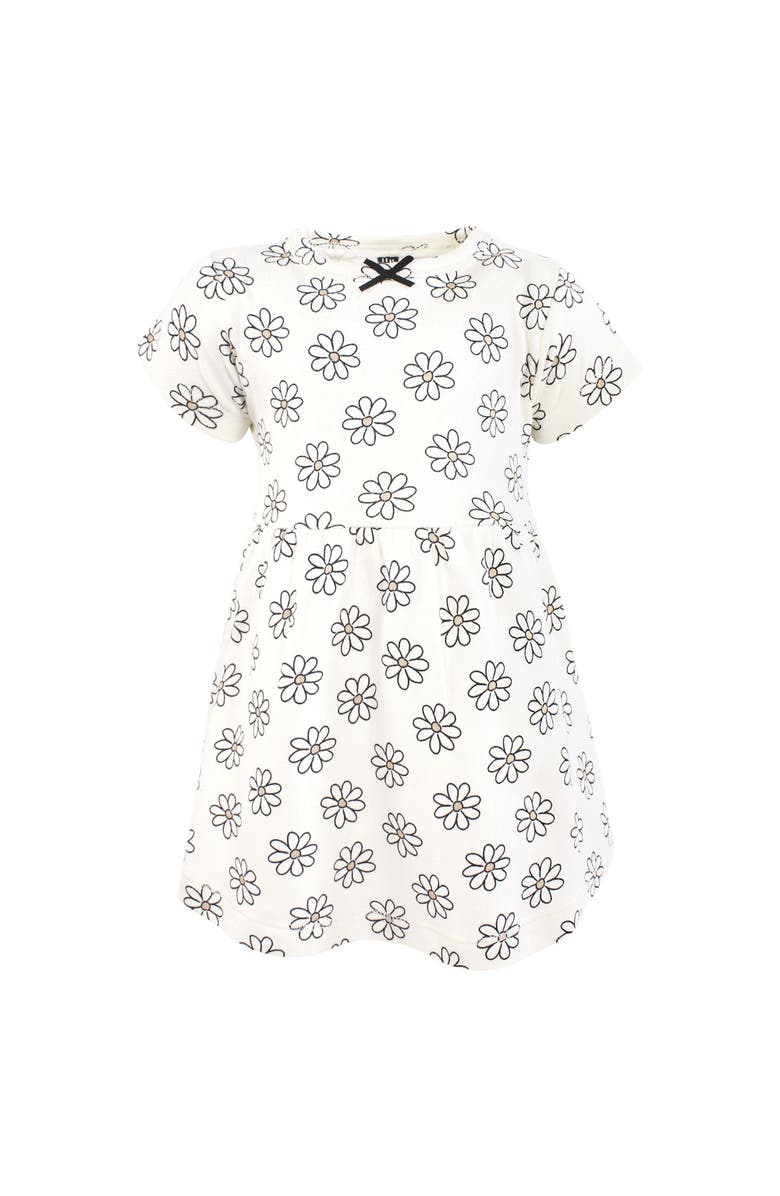 Hudson Baby Cozy Stylish Baby Dress 2Pk, Alternate, color, Neutral Daisy