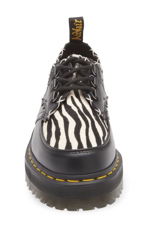 Dr. Martens' Dr. Martens Ramsey Quad Creeper In Black/zebra