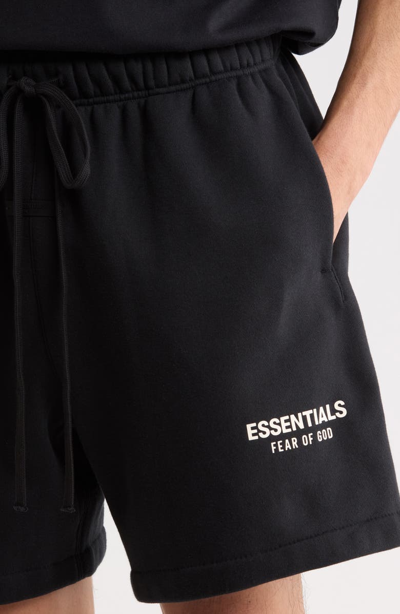 Fear of God Essentials Classic Fleece Sweat Shorts, Alternate, color, Vintage Black