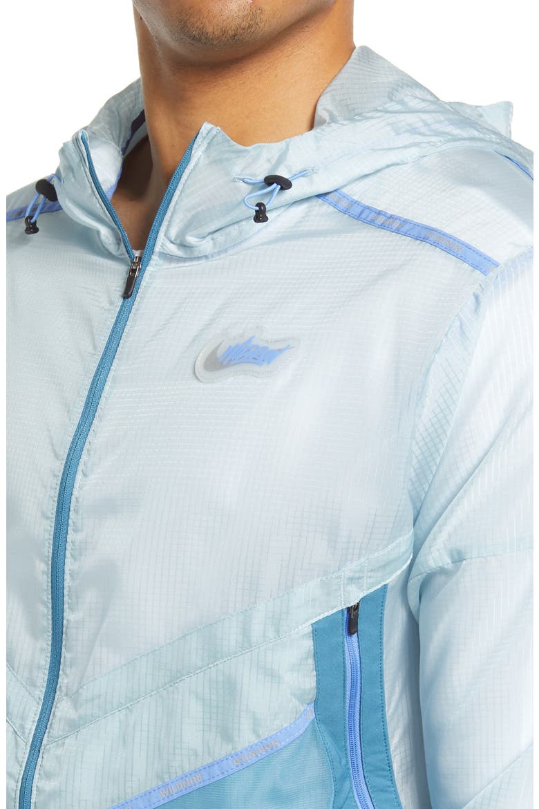 Repel Wild Run Windrunner Jacket, Alternate, color, OCEAN CUBE/RIFTBLUE/REFLECTIVE